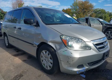 2006 Honda Odyssey Lx из США, поврежденный, VIN 5FNRL38286B062598